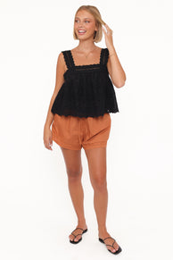 Petal and Pup USA BOTTOMS Austin Short - Mocha