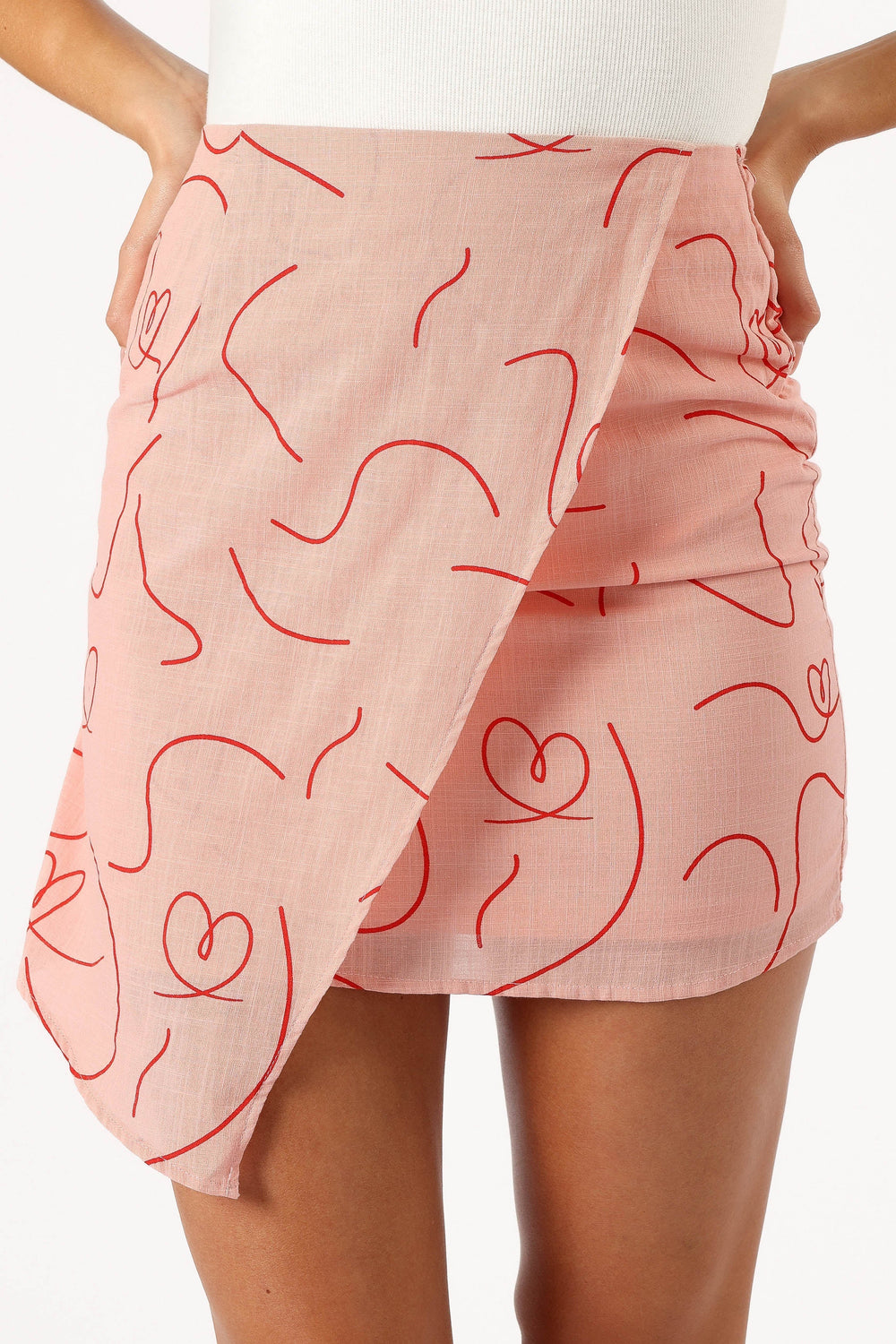 Petal and Pup USA BOTTOMS Avery Mini Skirt - Pink Swirl