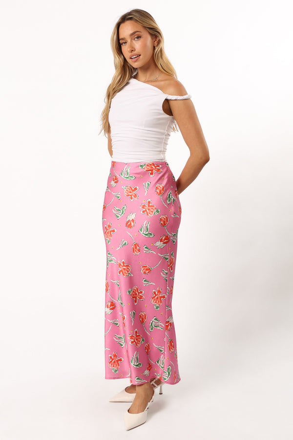 Petal and Pup USA BOTTOMS Azara Midi Skirt - Pink