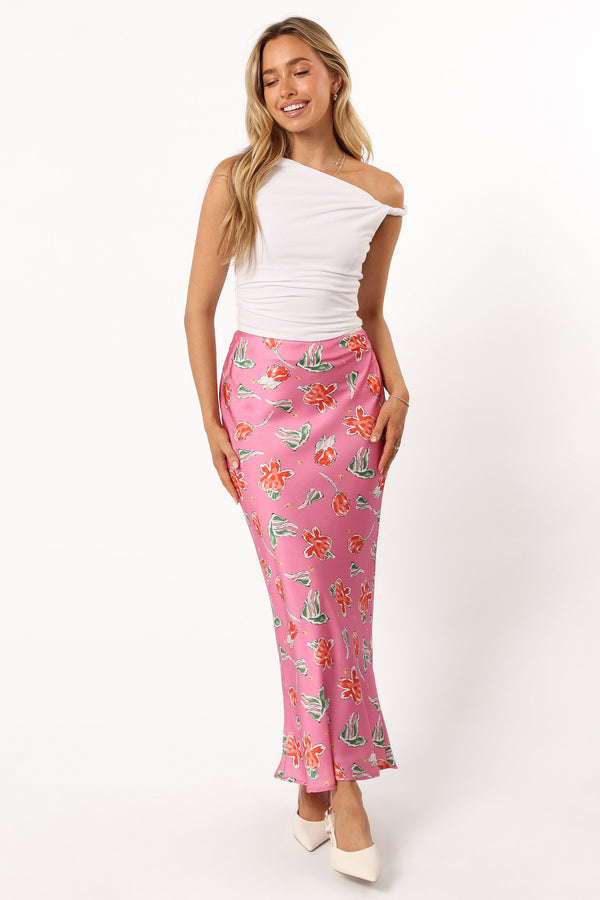 Petal and Pup USA BOTTOMS Azara Midi Skirt - Pink