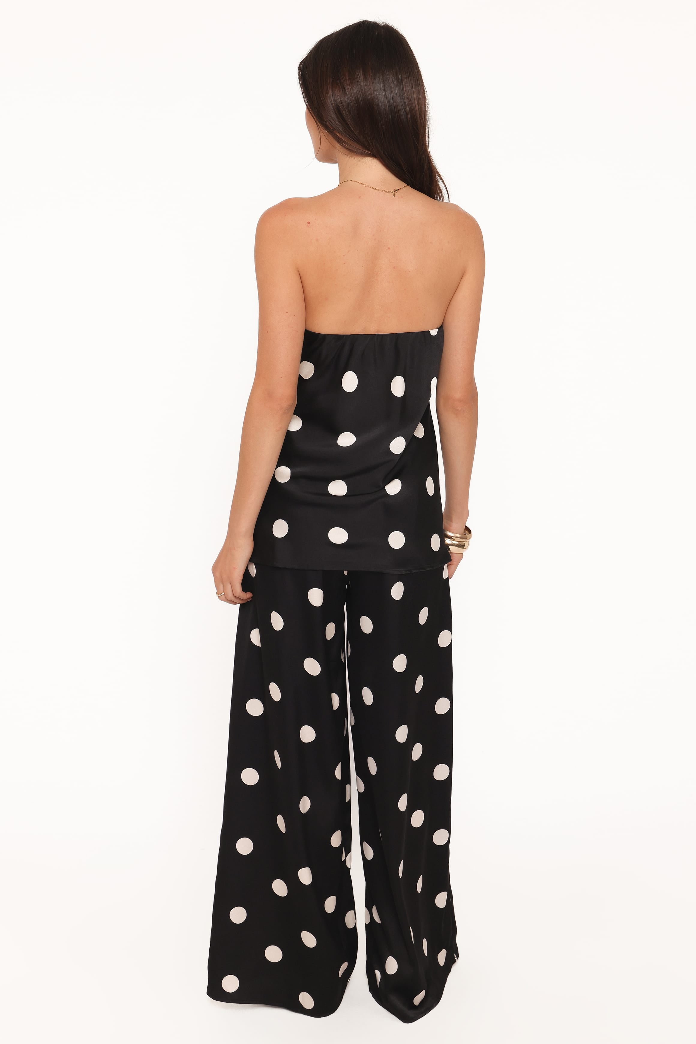 Petal and Pup USA BOTTOMS Belinda Drawstring Pant - Black/Cream