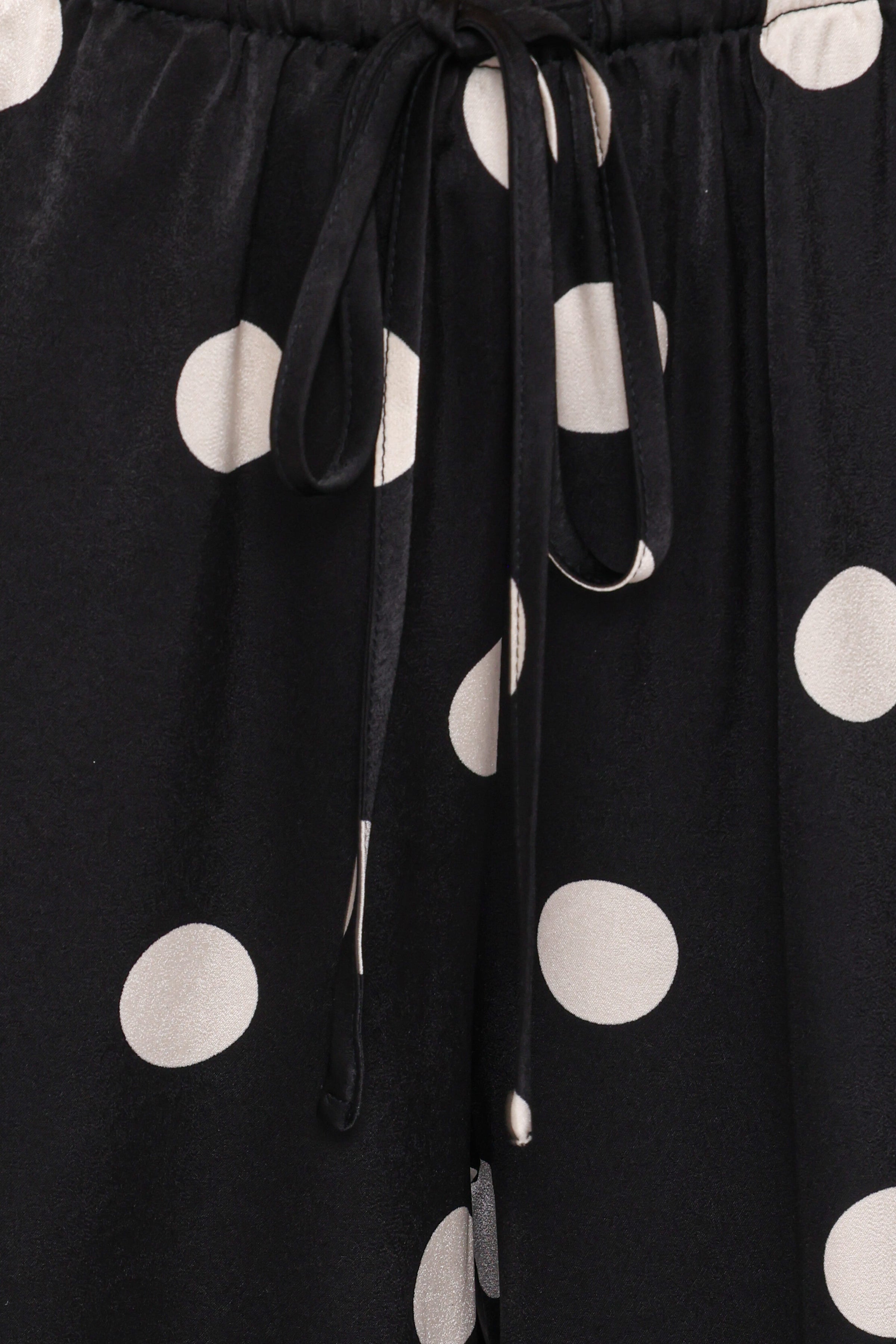 Petal and Pup USA BOTTOMS Belinda Drawstring Pant - Black/Cream