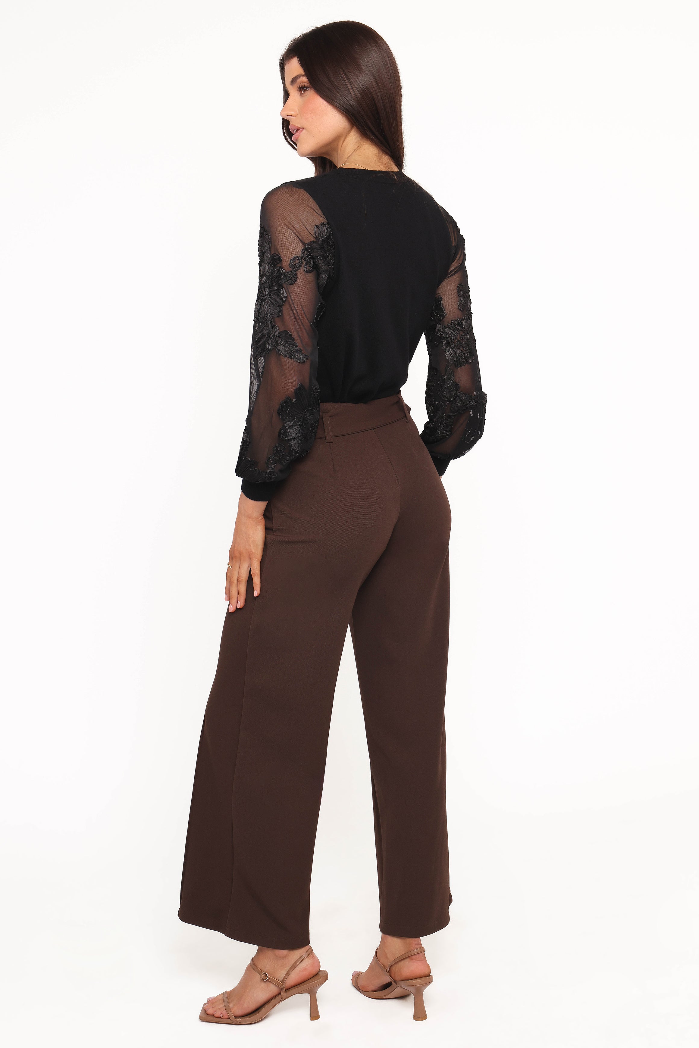 Petal and Pup USA BOTTOMS Benton Belted Pant - Brown