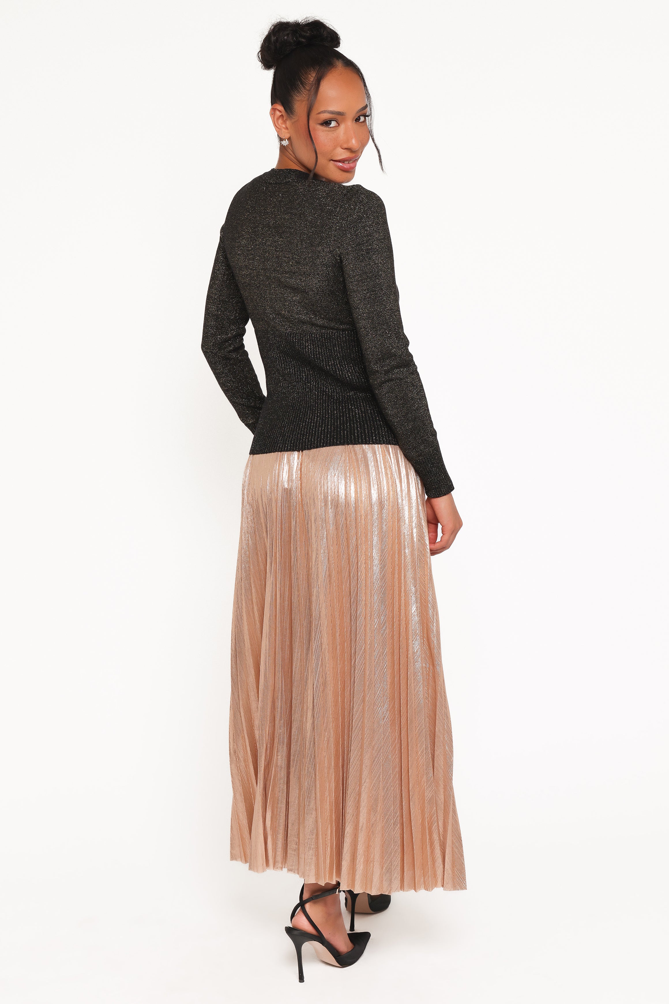 Petal and Pup USA BOTTOMS Bethy Maxi Skirt - Gold