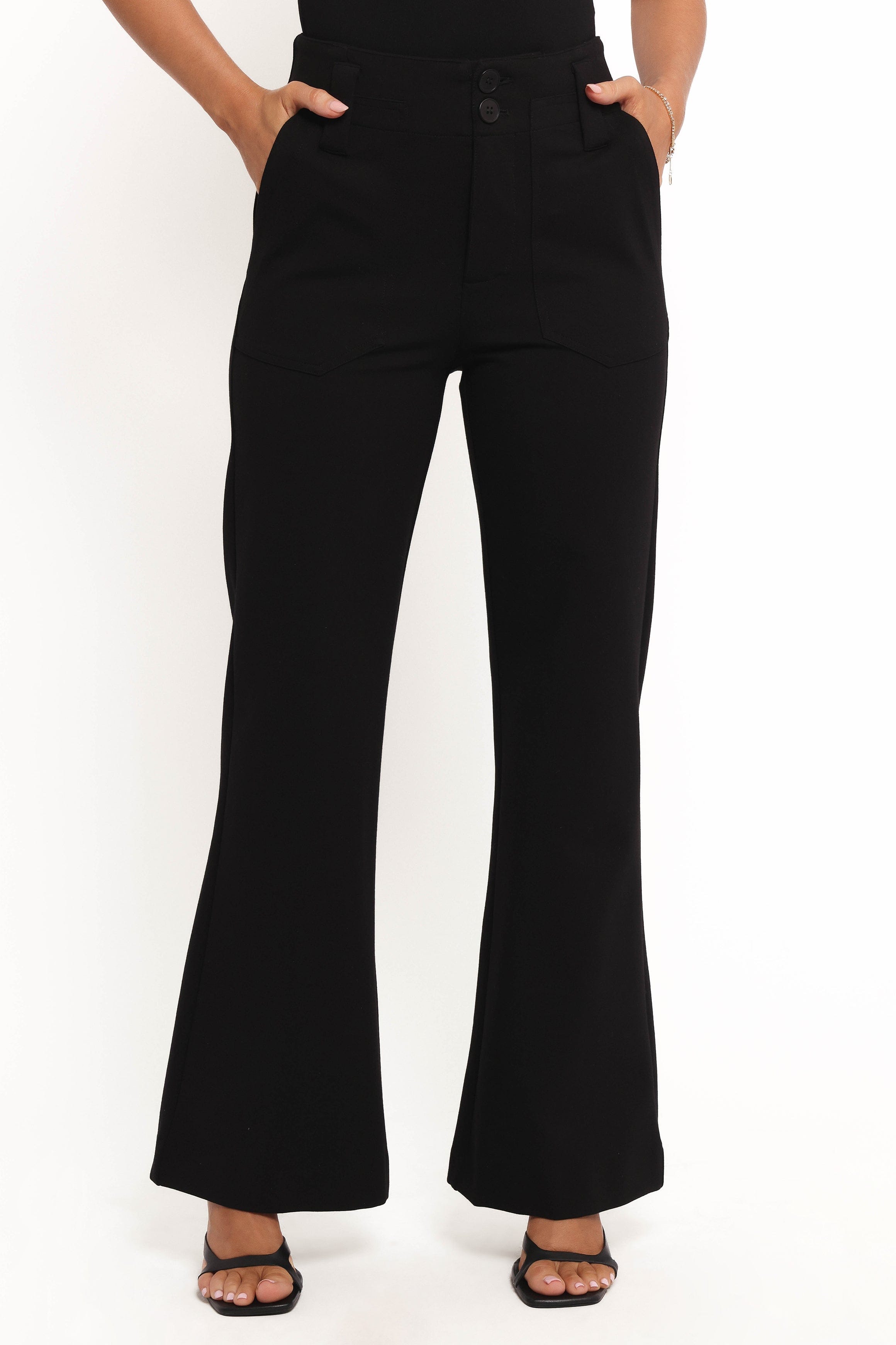 Petal and Pup USA BOTTOMS Bimmi Flare Pant - Black (Hold for Rack)