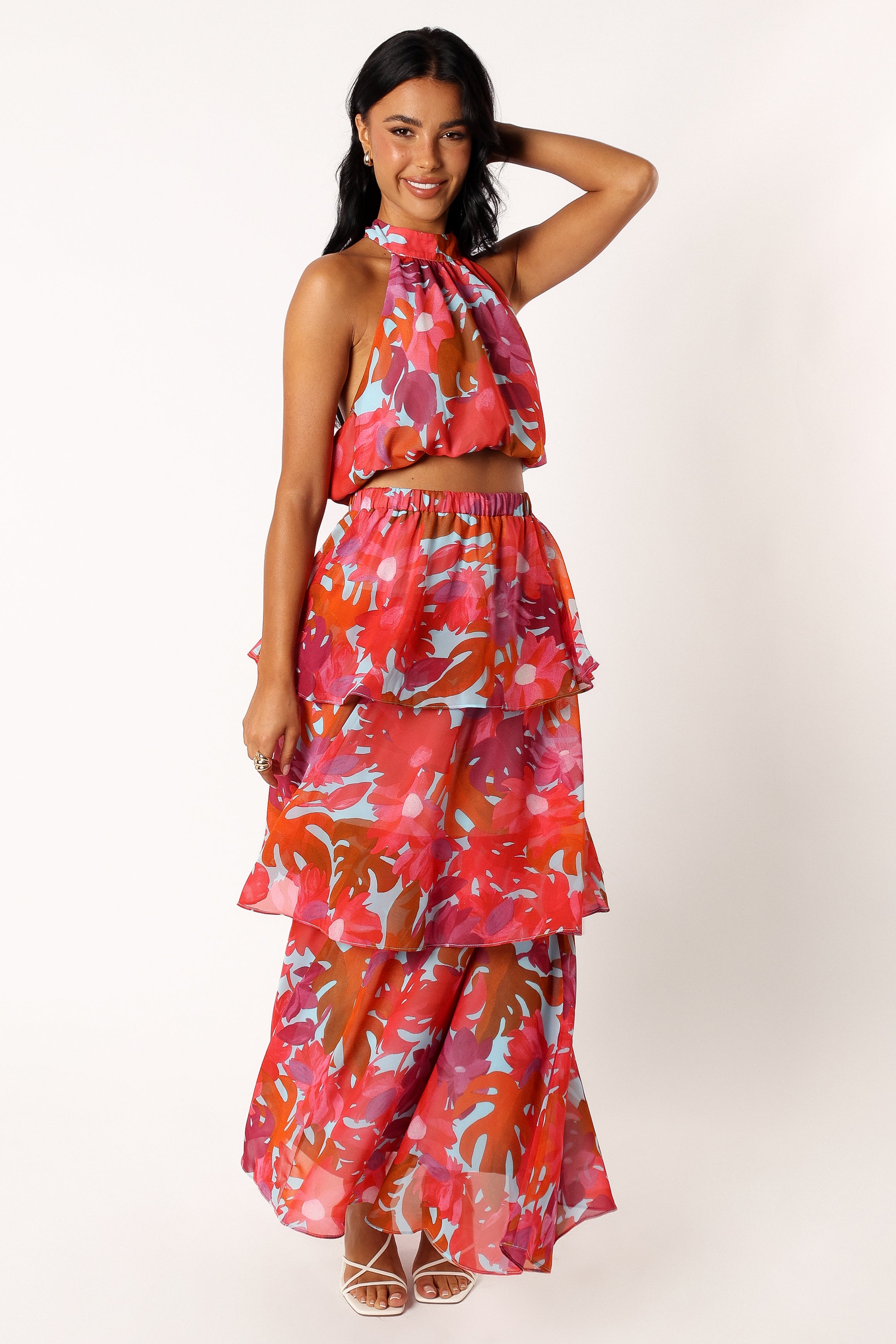 Petal and Pup USA BOTTOMS Blaise Frill Skirt - Pink Azalea