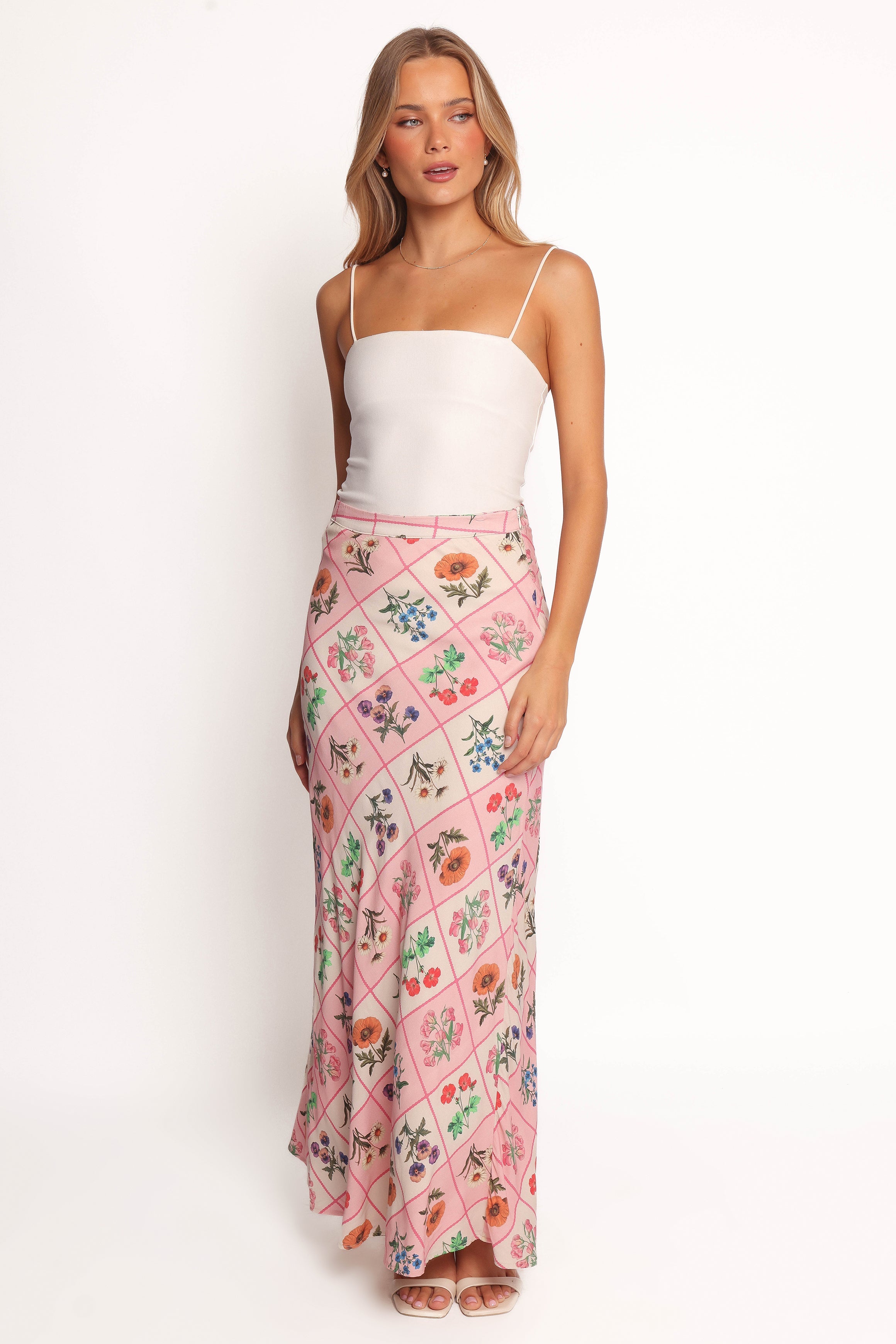 Petal and Pup USA BOTTOMS Brinley Maxi Skirt - Flora Tile