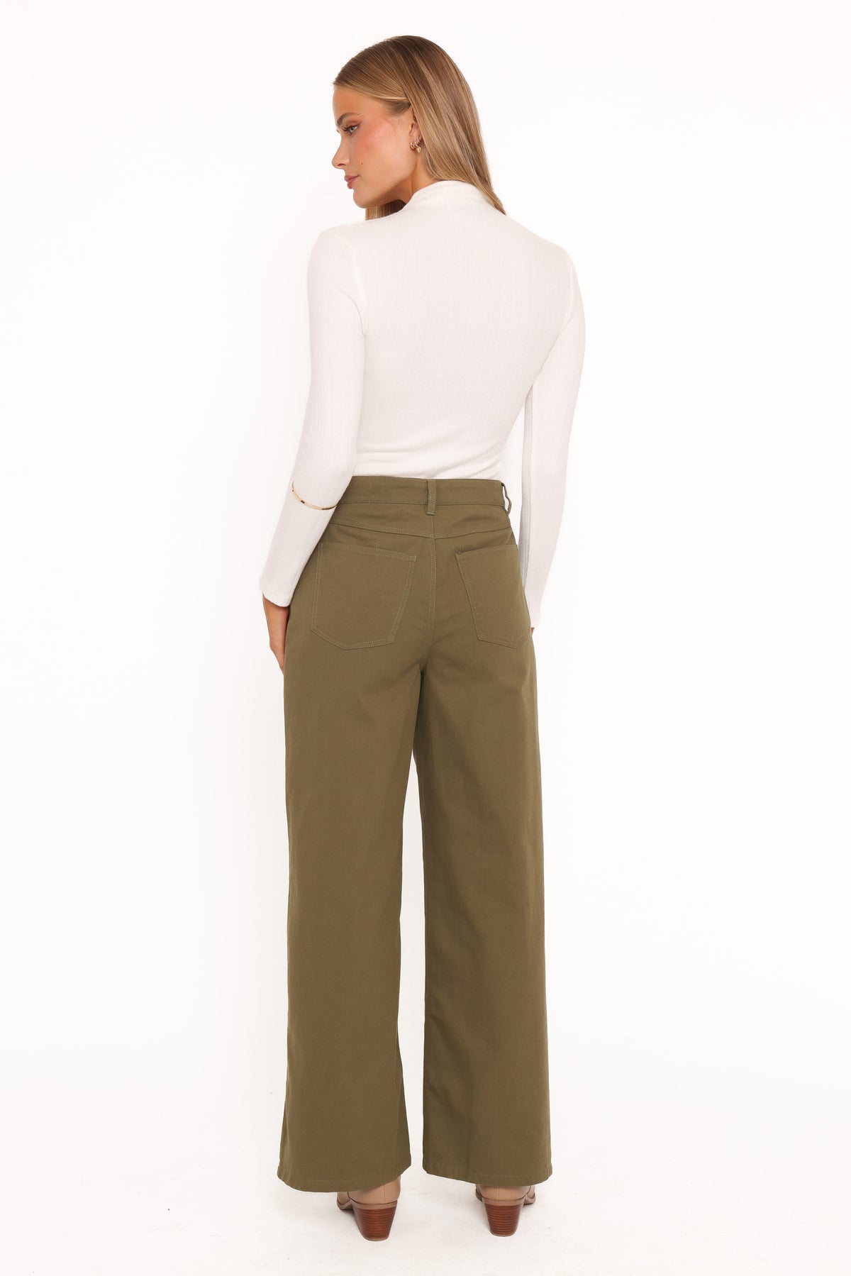Petal and Pup USA BOTTOMS Brynn Straight Leg Pants - Khaki