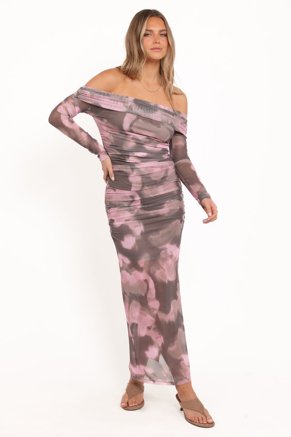 Petal and Pup USA BOTTOMS Caelira Skirt - Pink/Brown Print