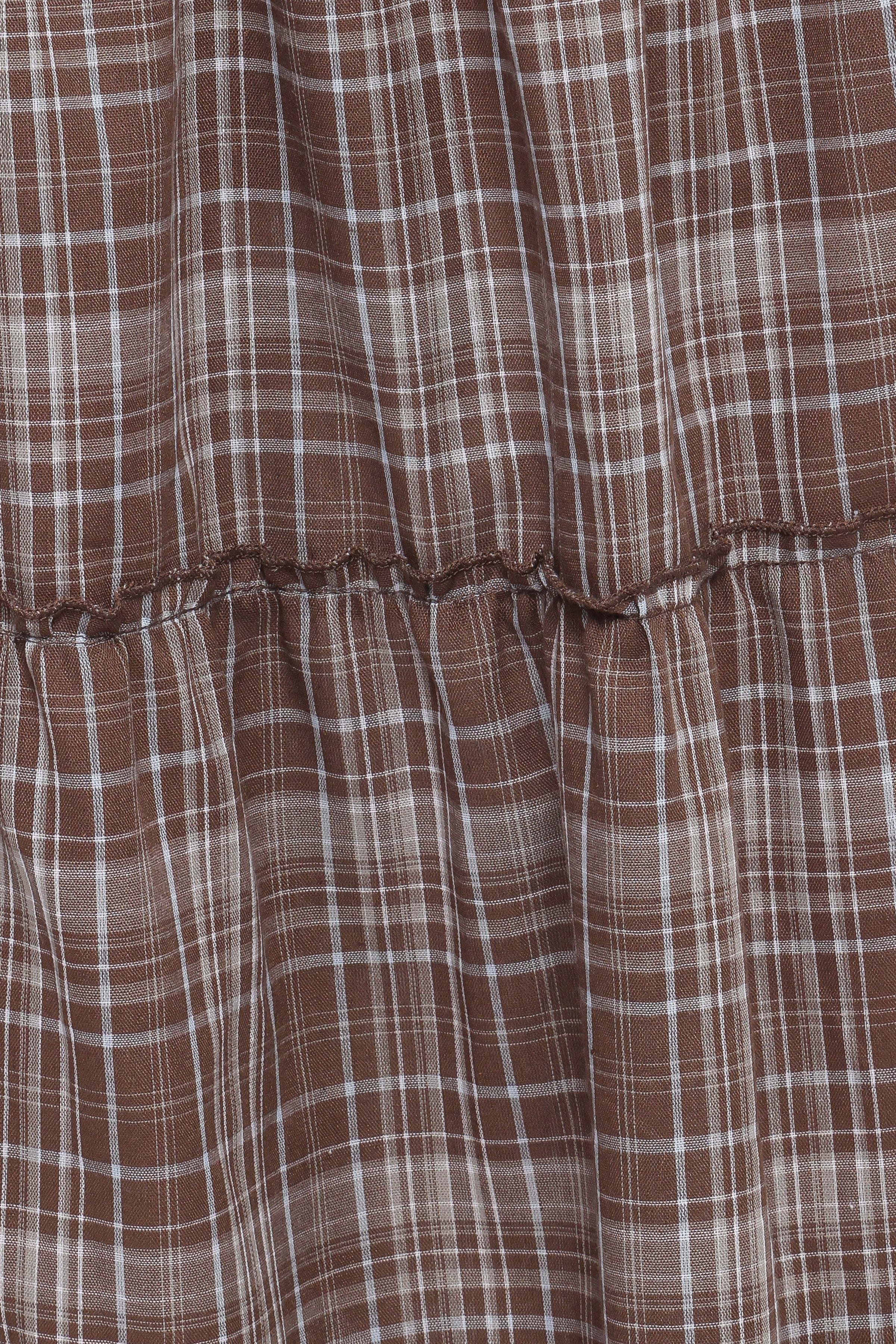 Petal and Pup USA BOTTOMS Campbell Tiered Maxi Skirt - Juno Check