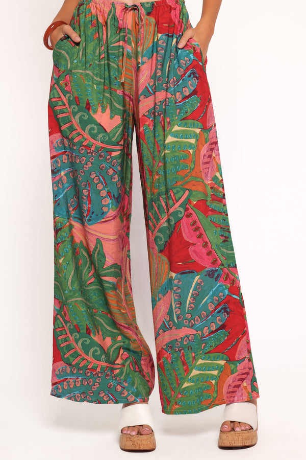 Petal and Pup USA BOTTOMS Charly Wide Leg Pant - Calypso Coral (Hold for Rack)