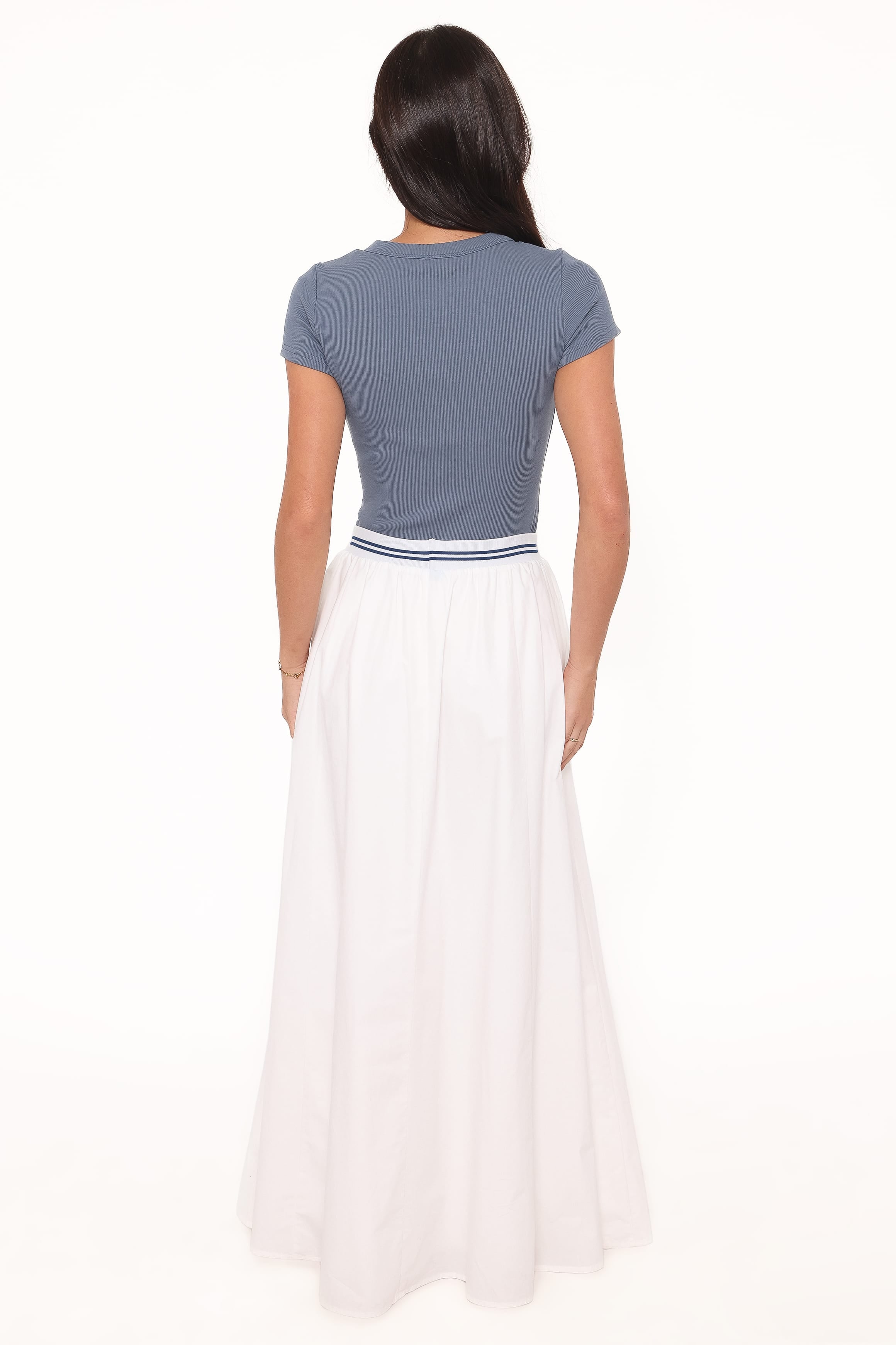 Petal and Pup USA BOTTOMS Christine Maxi Skirt - White