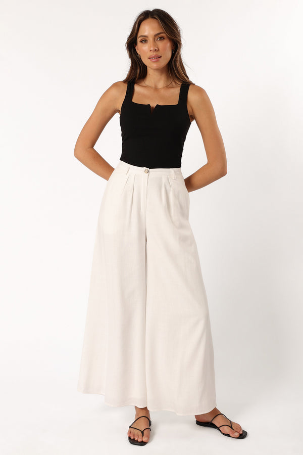 Petal and Pup USA BOTTOMS Colleen Pant - White