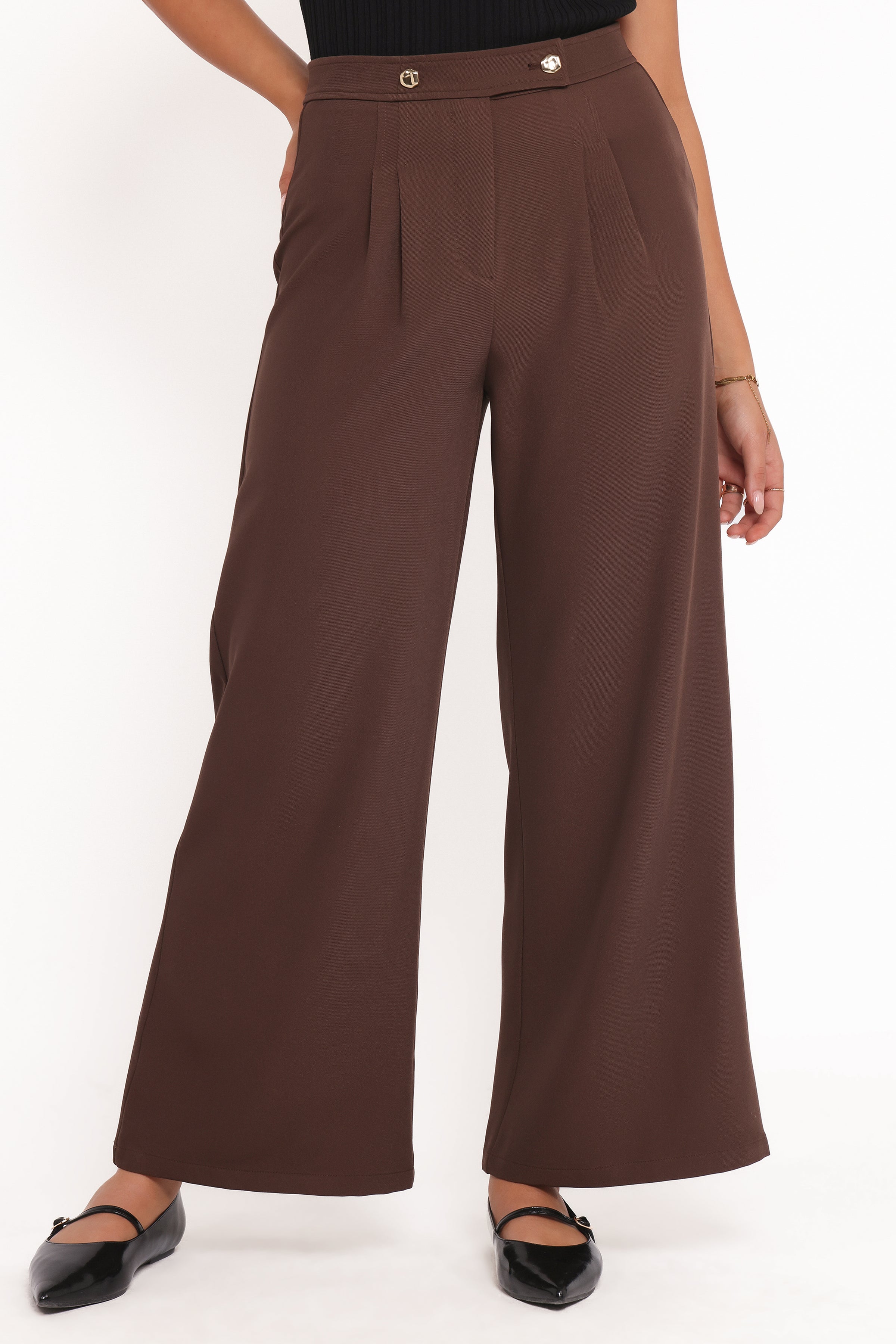Petal and Pup USA BOTTOMS Corfu Pants - Brown