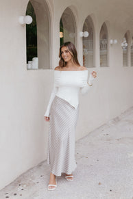 Petal and Pup USA BOTTOMS Corrina Midi Skirt - Stripe