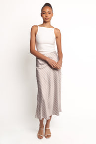 Petal and Pup USA BOTTOMS Corrina Midi Skirt - Stripe