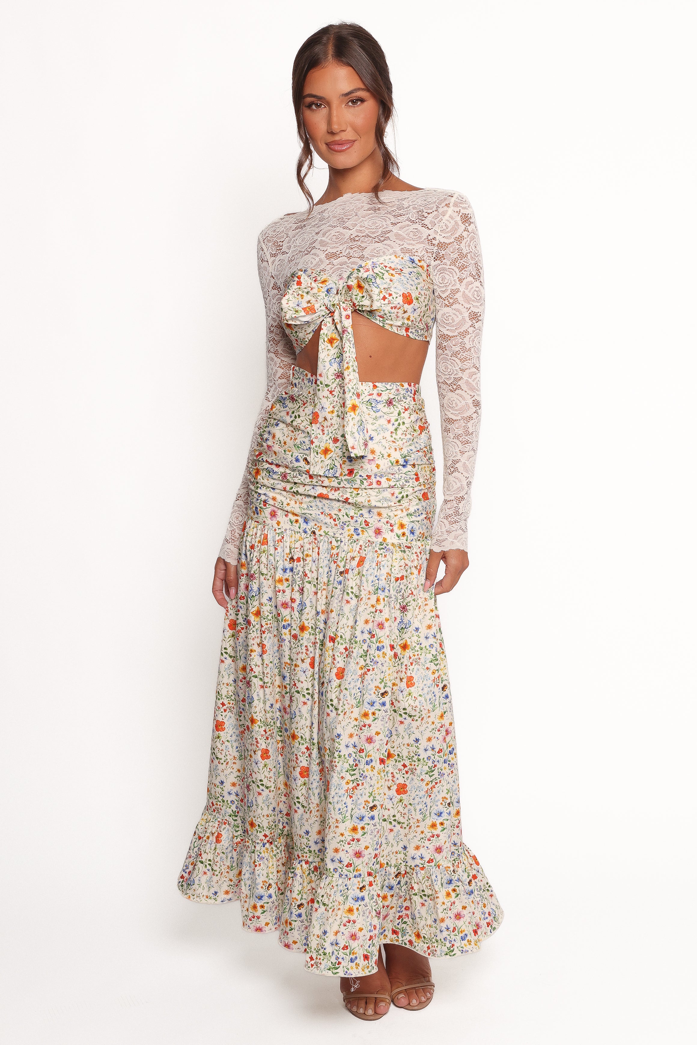 Petal and Pup USA BOTTOMS Dara Maxi Skirt - Garden Floral