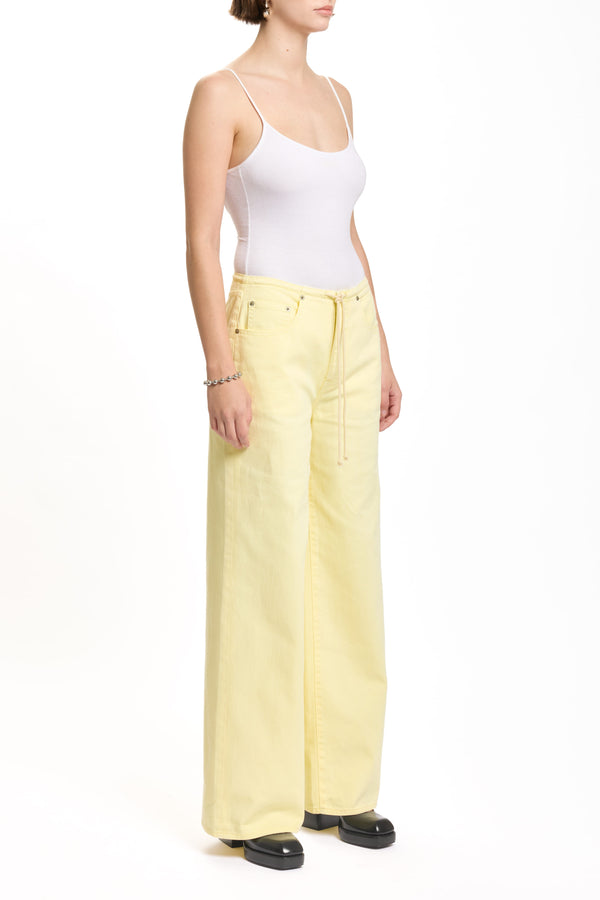 Petal and Pup USA BOTTOMS Daze Madison Wide Leg Jeans - Sunny