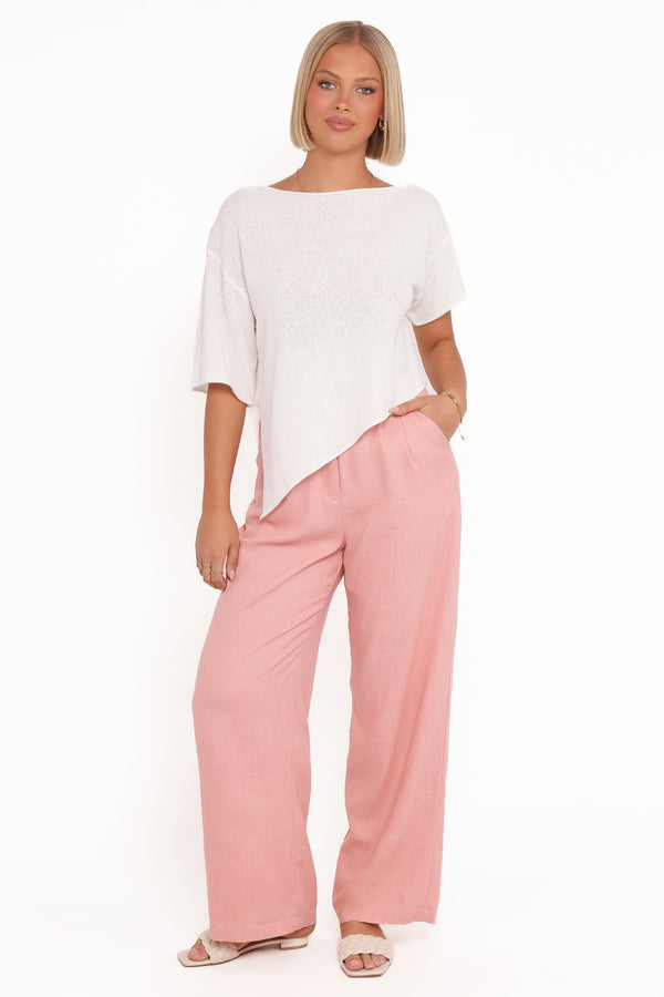 Petal and Pup USA BOTTOMS Dean Linen Pants - Light Pink