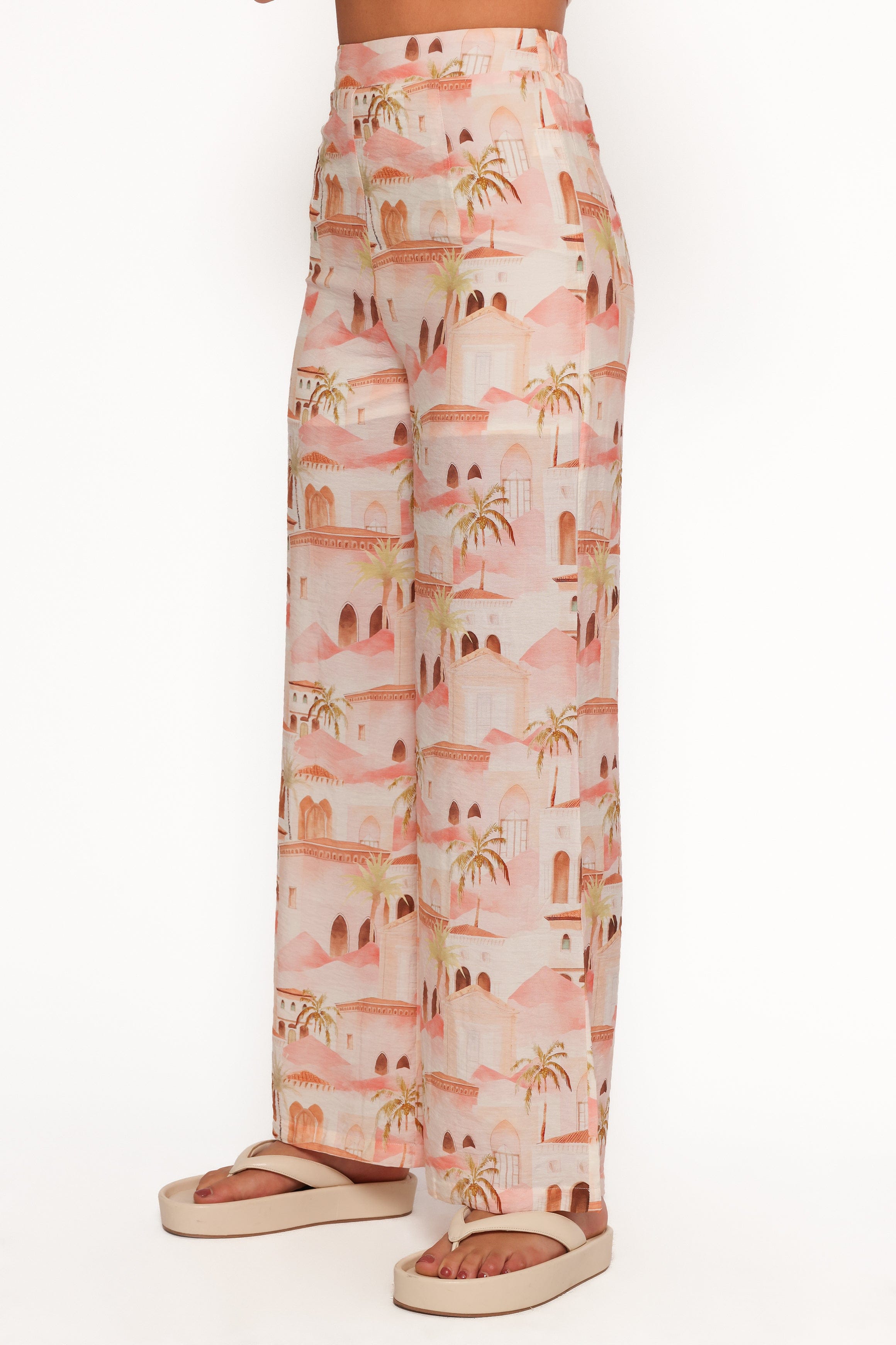 Petal and Pup USA BOTTOMS Devina Pants - Tan Print (Hold for Amazon)