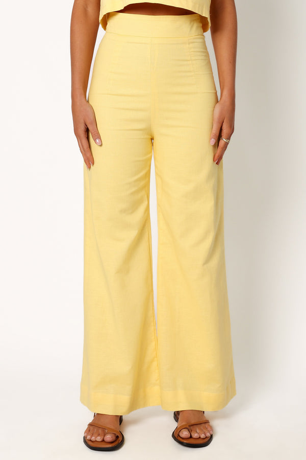 Petal and Pup USA BOTTOMS Devlin Pant - Butter Yellow