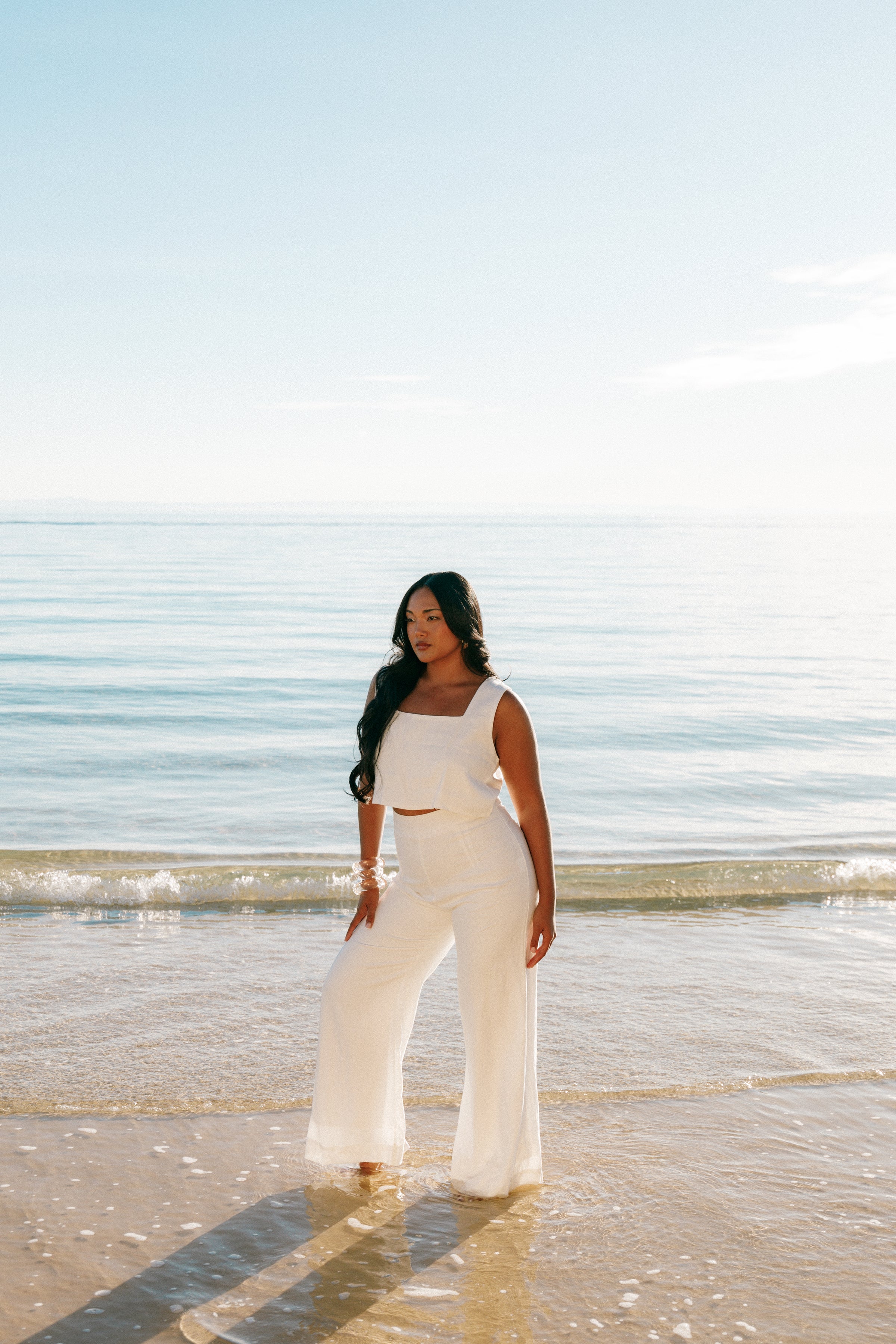 Petal and Pup USA BOTTOMS Devlin Pant - Cloud White