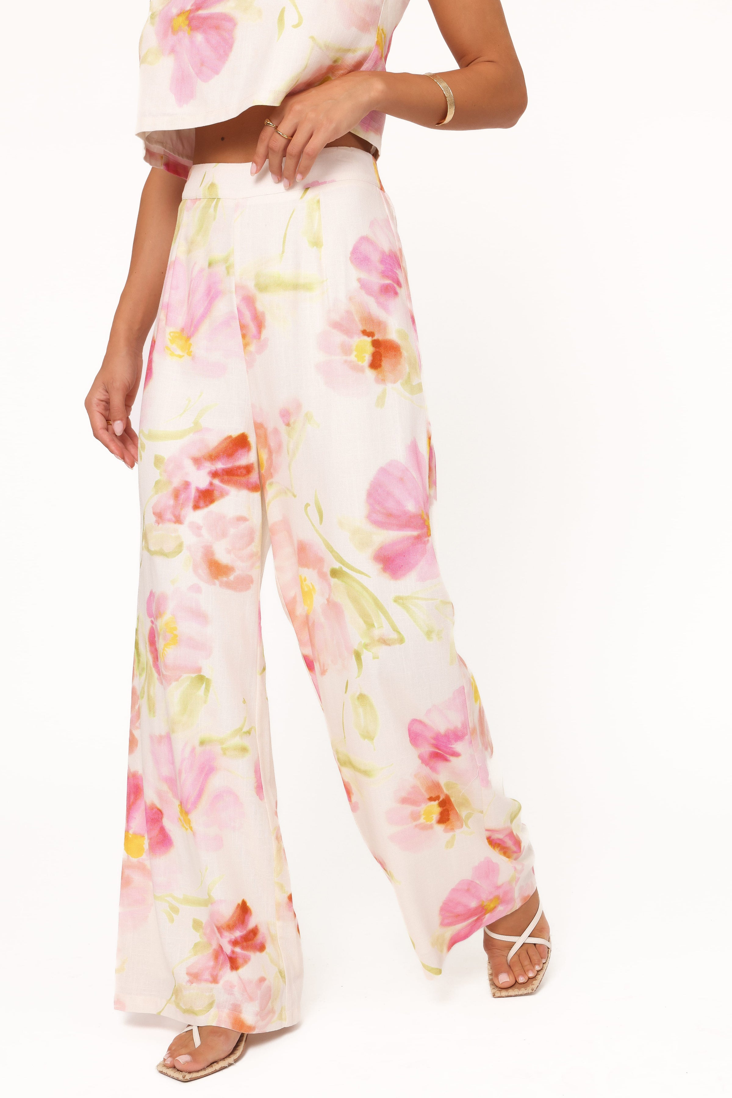 Petal and Pup USA BOTTOMS Devlin Pant - Pink Garden Floral