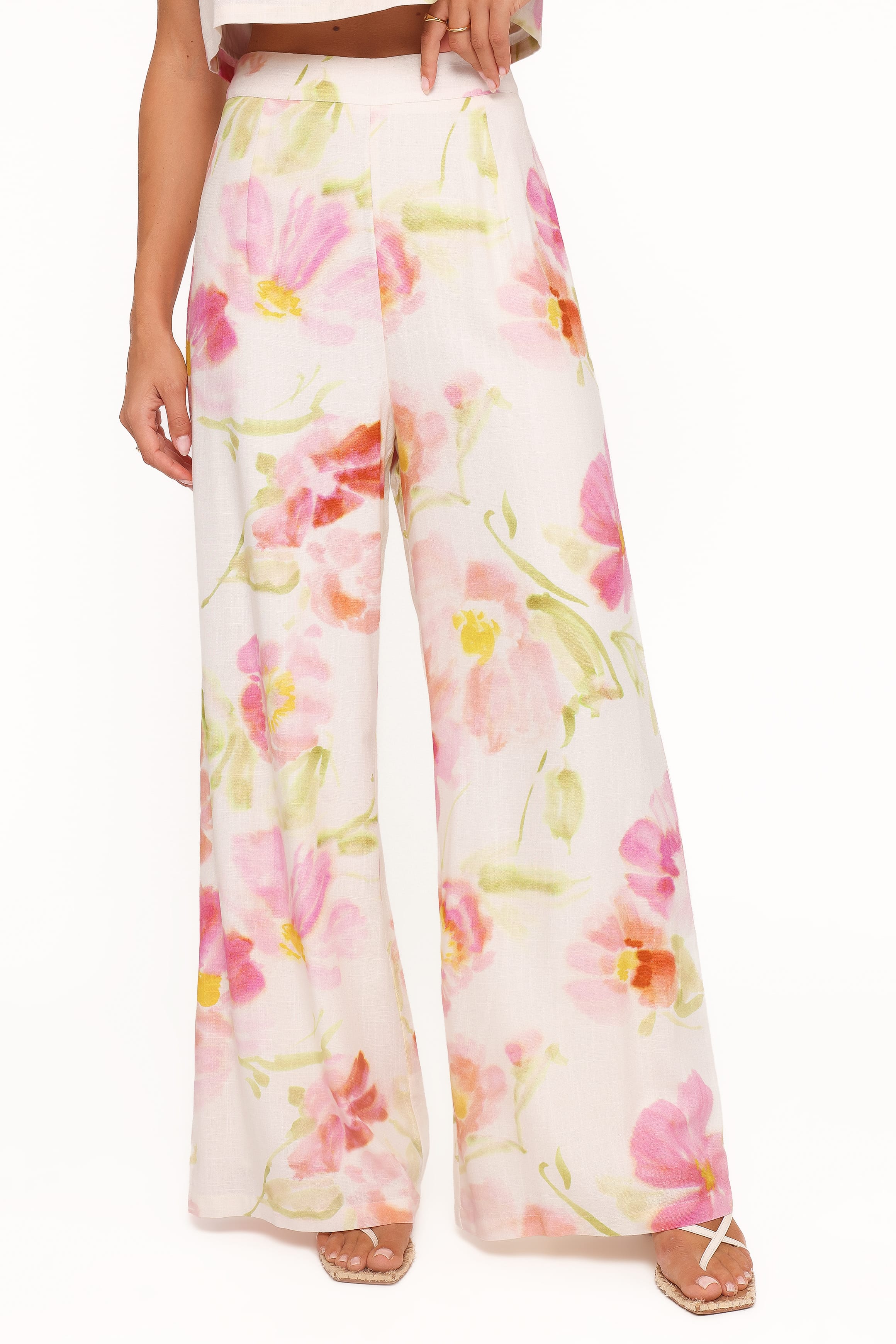 Petal and Pup USA BOTTOMS Devlin Pant - Pink Garden Floral
