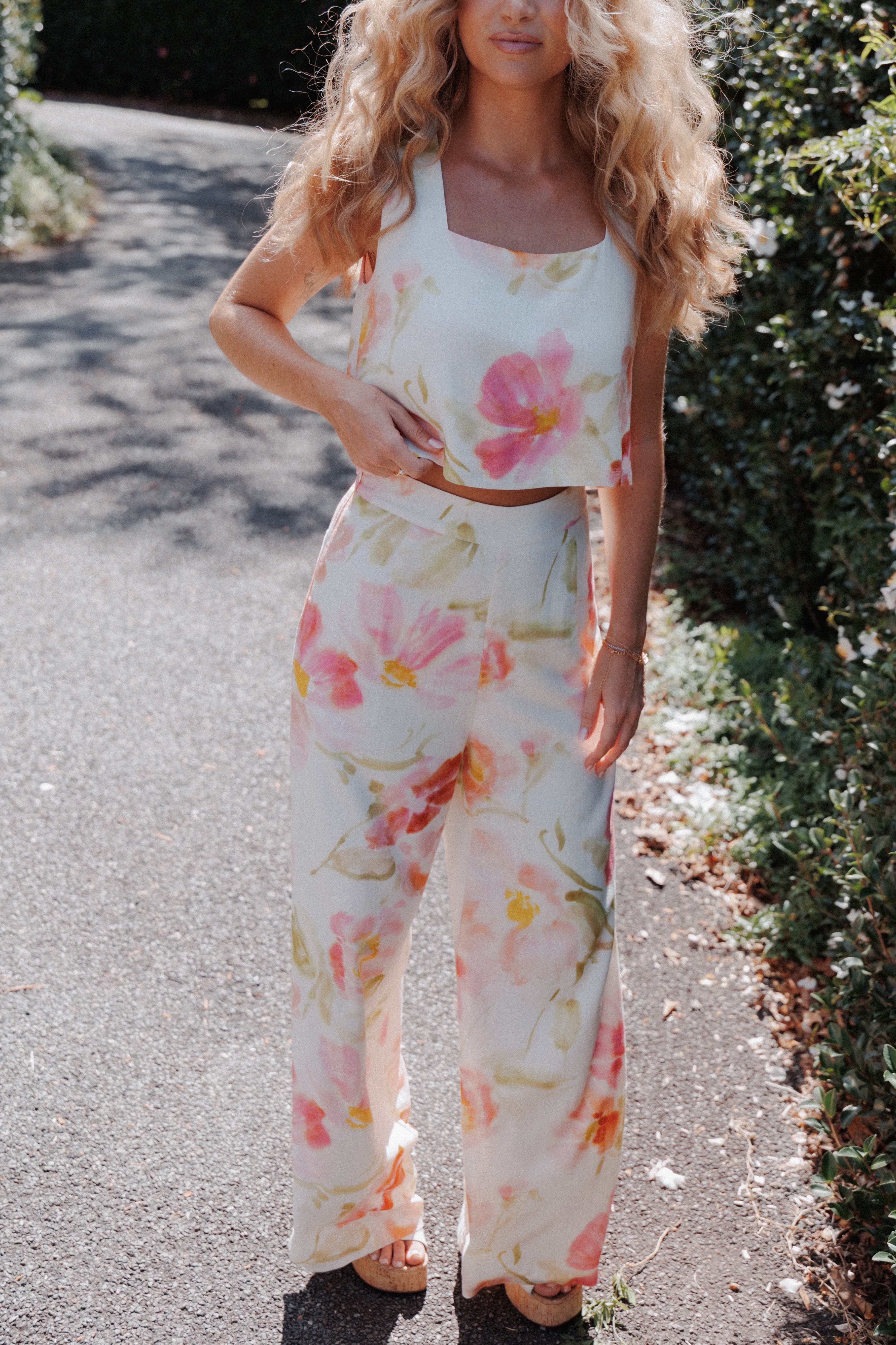 Petal and Pup USA BOTTOMS Devlin Pant - Pink Garden Floral