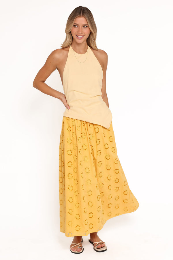 Petal and Pup USA BOTTOMS Dillon Midi Skirt - Mango