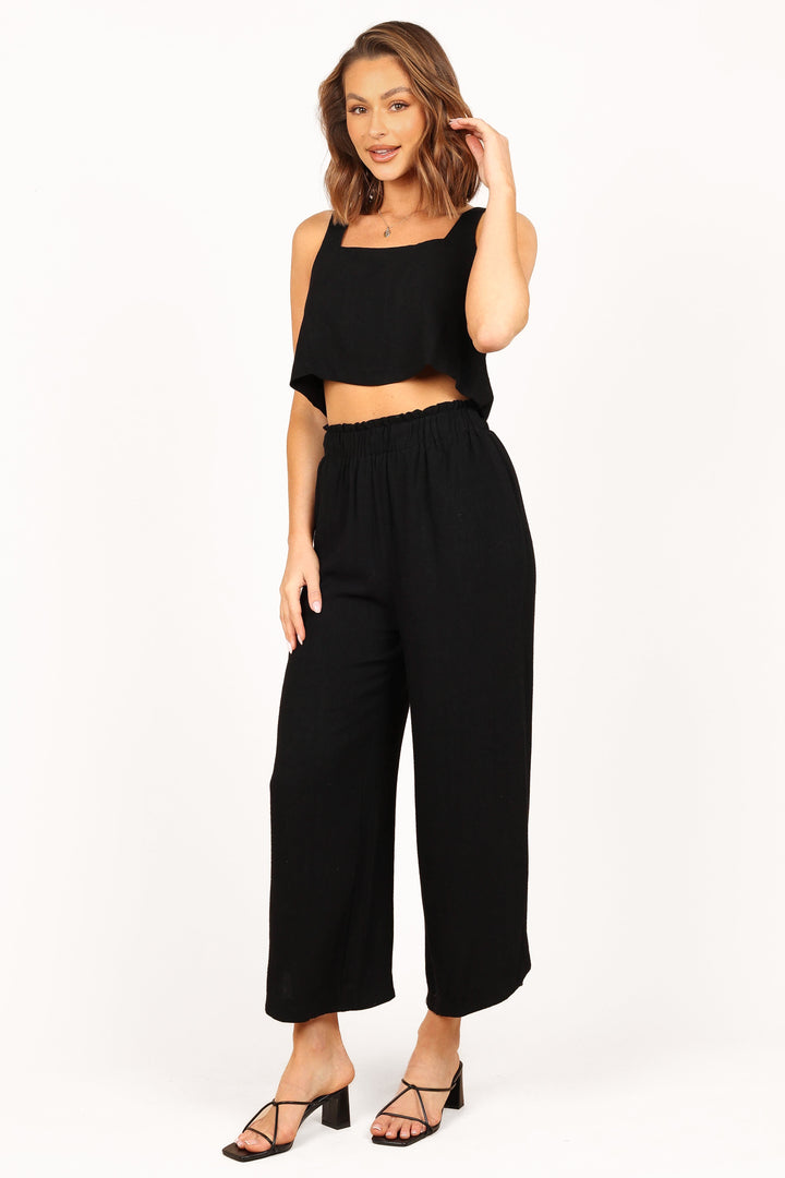 Eleanor High Waisted Pants - Black - Petal & Pup USA