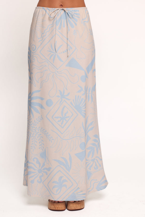 Petal and Pup USA BOTTOMS Elena Maxi Skirt - Blue Soleil