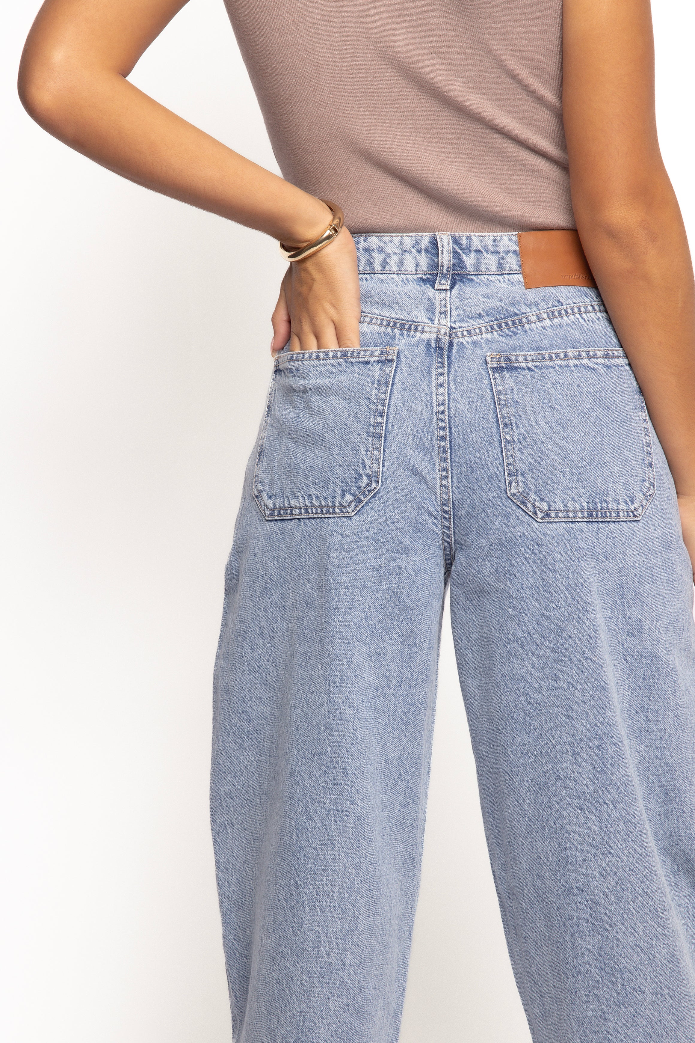 Petal and Pup USA BOTTOMS Ellis Barrel Leg Jeans - Roadtrip