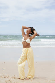 Petal and Pup USA BOTTOMS Ember Cotton Pants - Butter Yellow