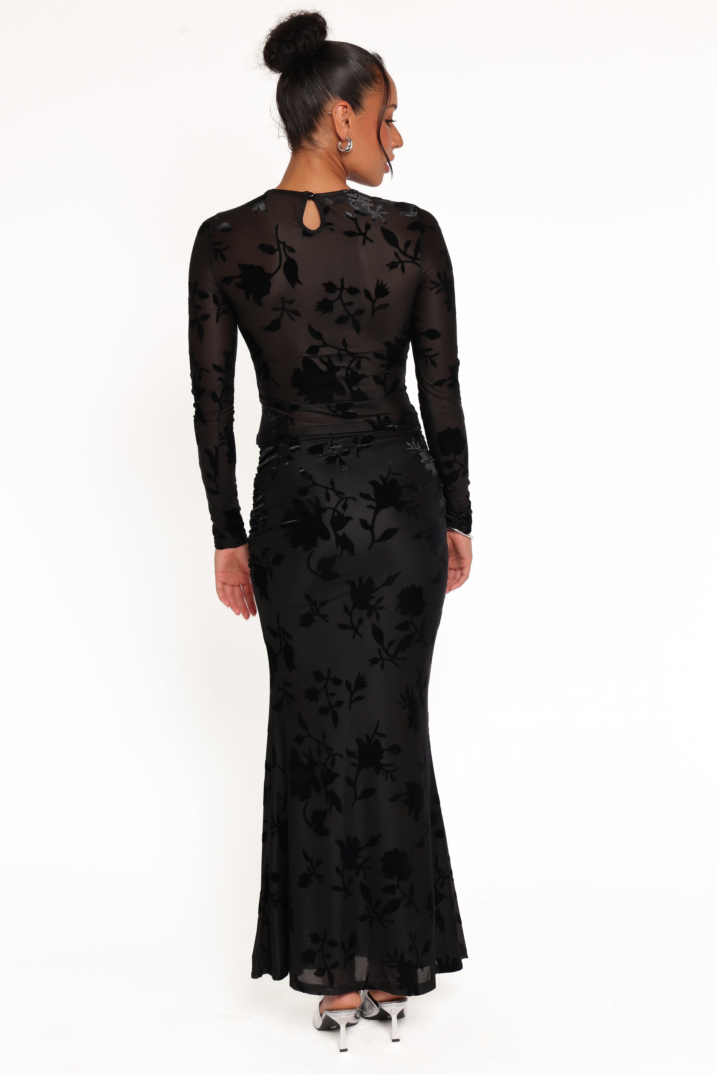 Emily Burnout Velvet Skirt