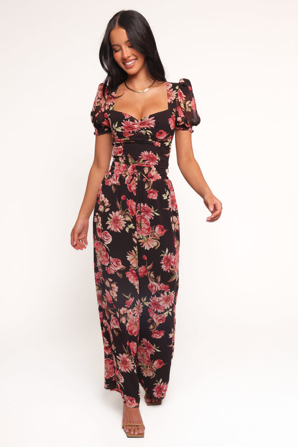 Petal and Pup USA BOTTOMS Estie Pants - Black Floral (Hold for Rack)