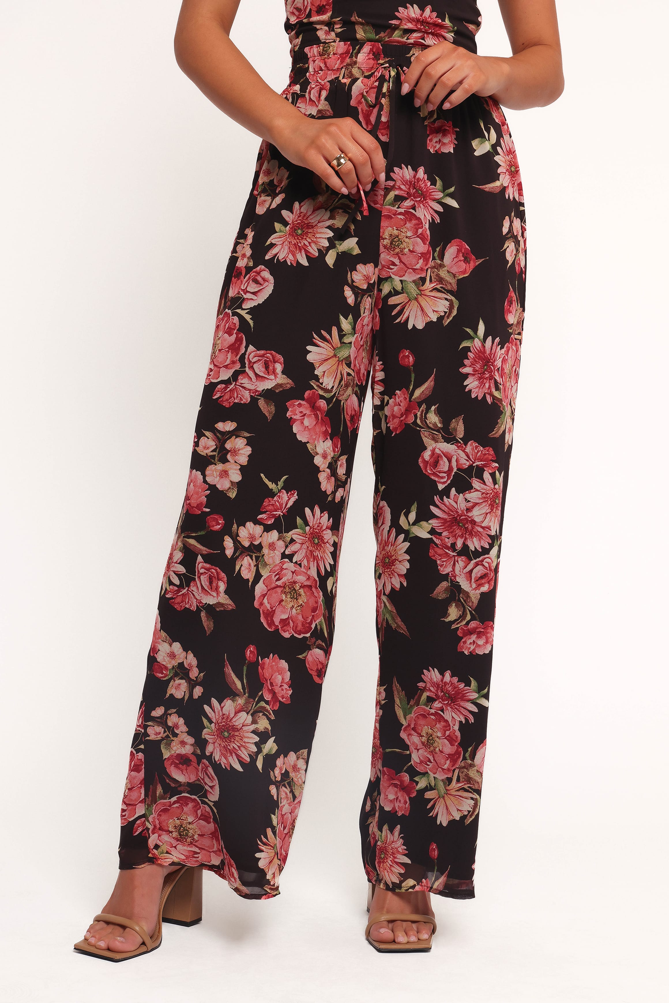 Petal and Pup USA BOTTOMS Estie Pants - Black Floral (Hold for Rack)