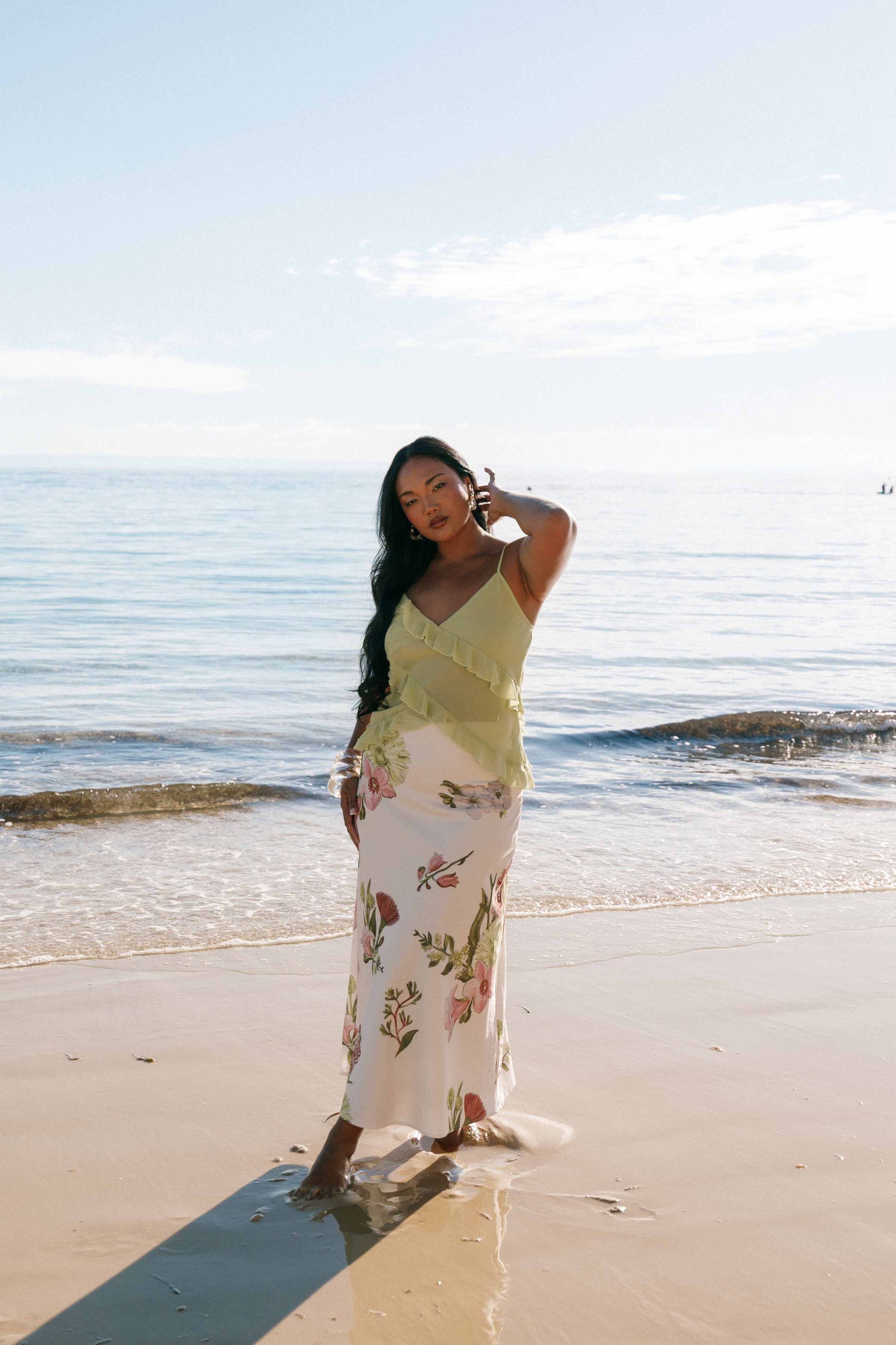 Petal and Pup USA BOTTOMS Evie Maxi Skirt - Native Flora