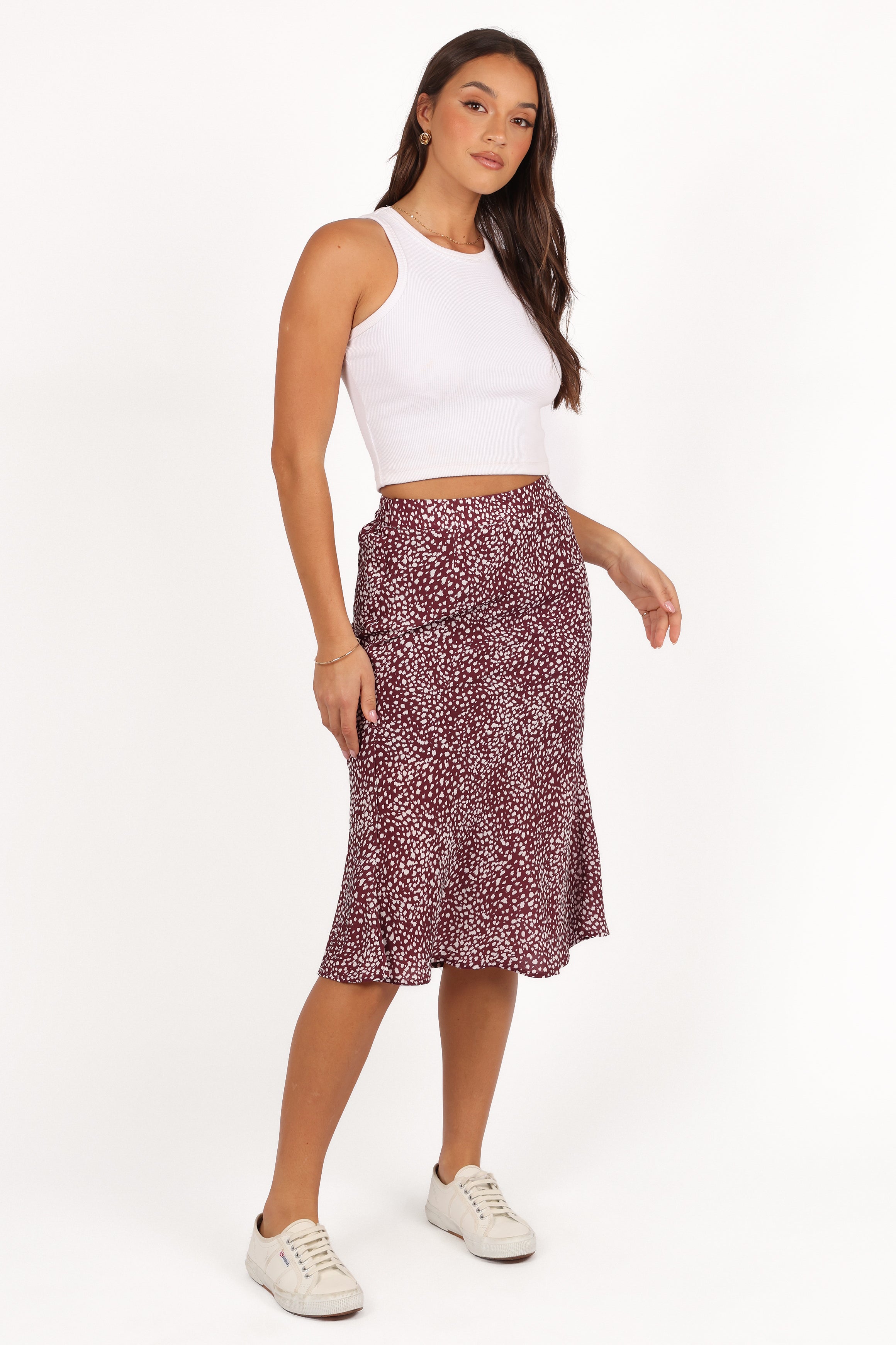 Petal and Pup USA BOTTOMS Falco Skirt - Burgundy