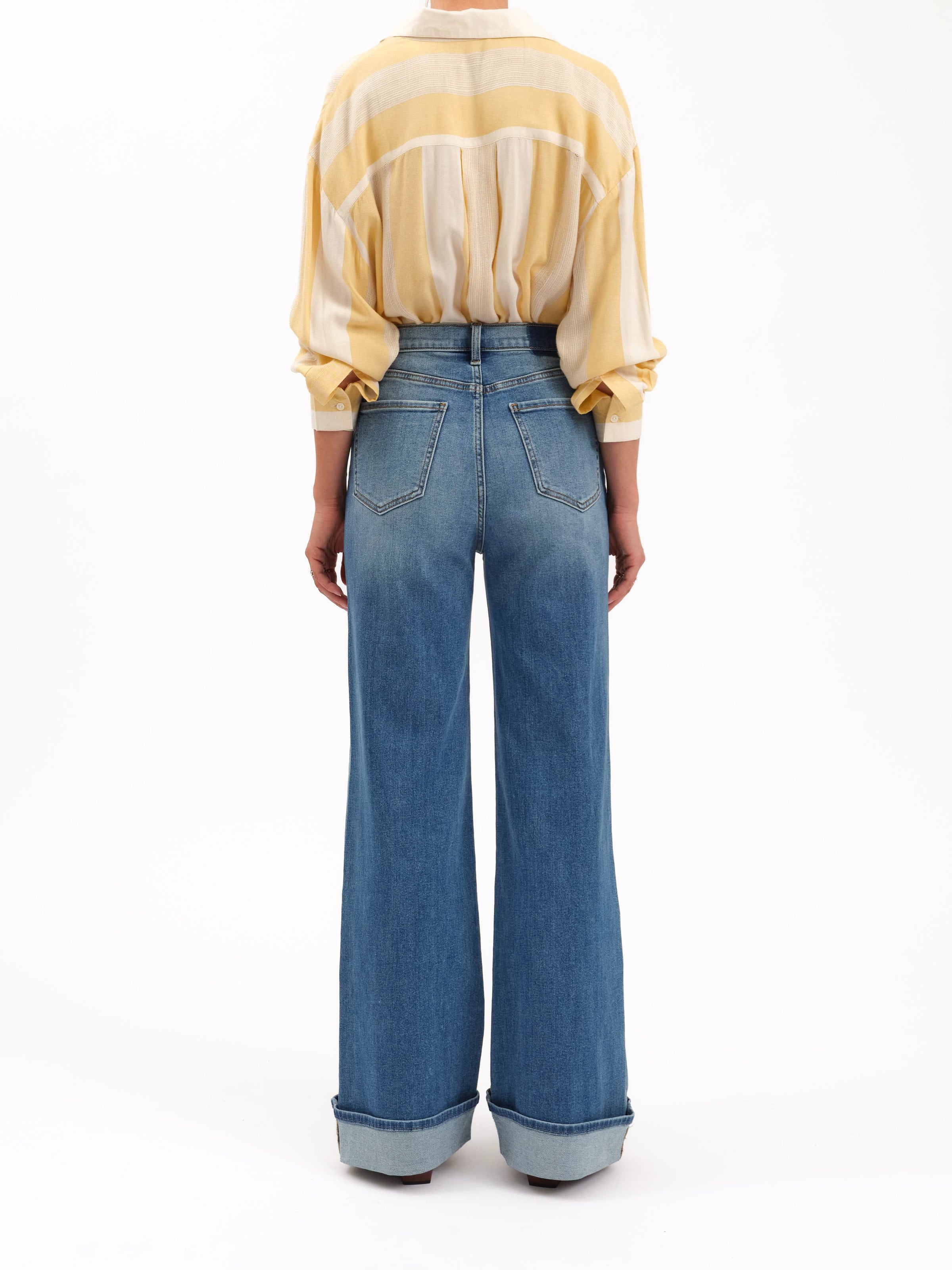 Petal and Pup USA BOTTOMS Far Out Wide Leg Jean - Big Break