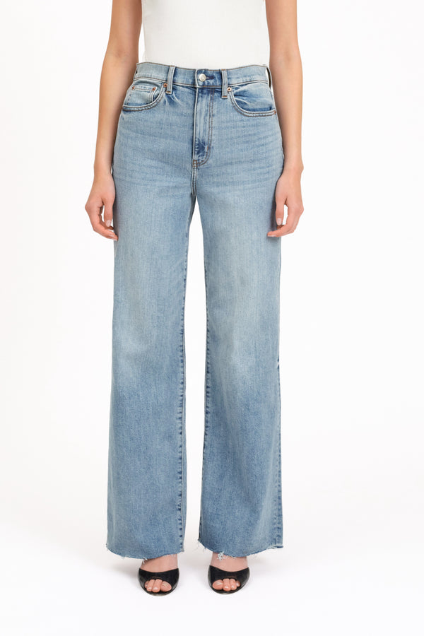 Petal and Pup USA BOTTOMS Far Out Wide Leg Jean - Fools Gold