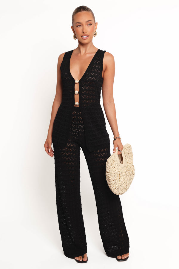 Petal and Pup USA BOTTOMS Fiore Pants - Black