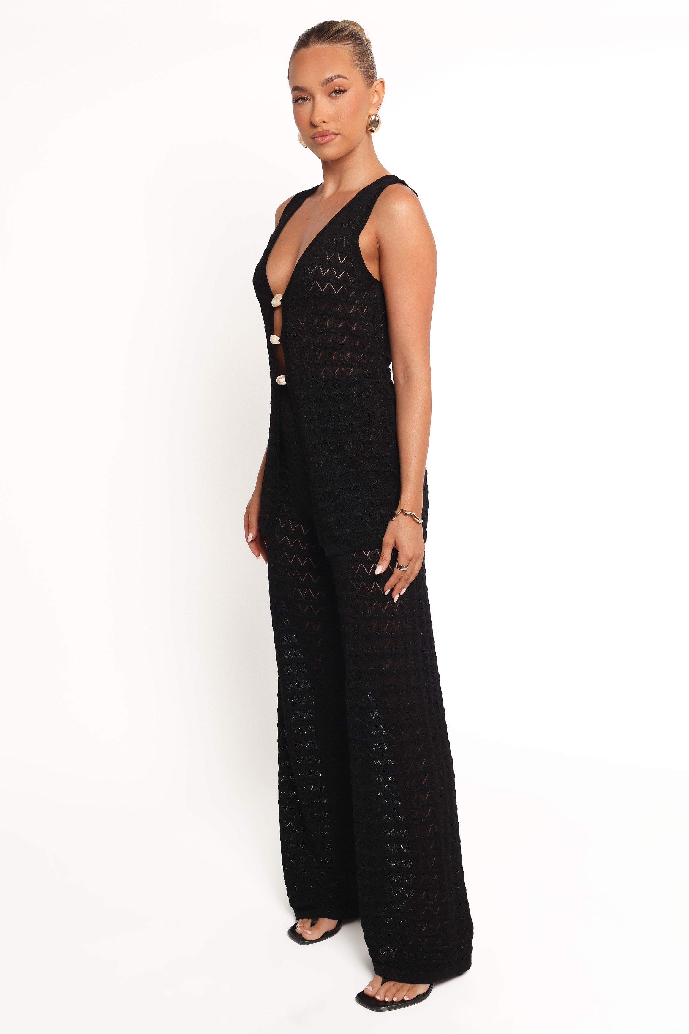 Petal and Pup USA BOTTOMS Fiore Pants - Black