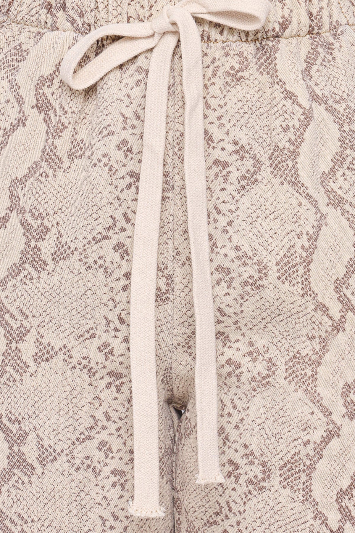 Petal and Pup USA BOTTOMS Fletcher Denim Racer Pants - Snake Print