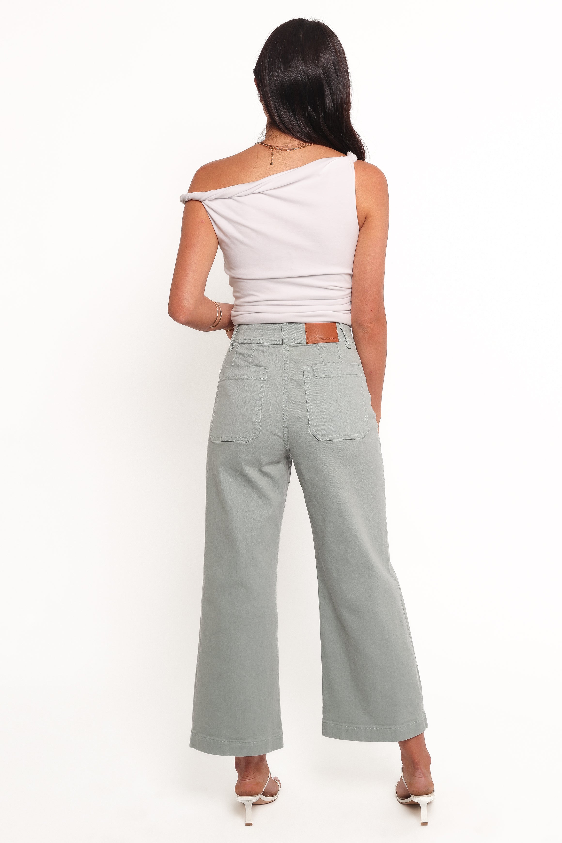 Petal and Pup USA BOTTOMS Gemma Cropped Wide Leg Jean - Zuma
