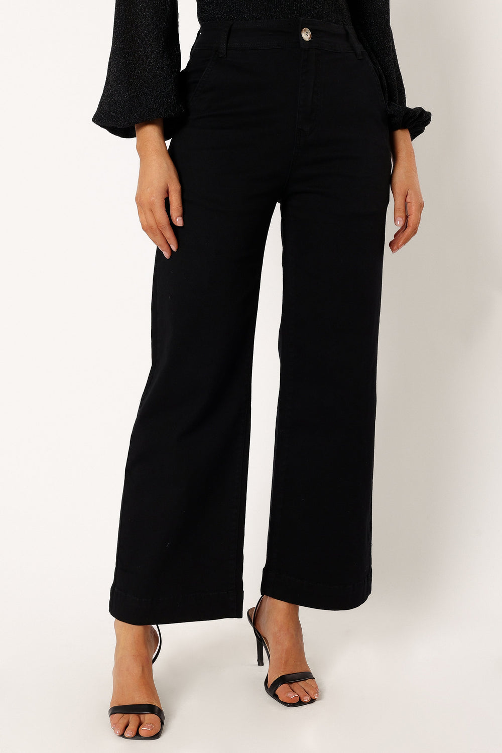 Georgia Wide Leg Pant - Black - Petal & Pup USA