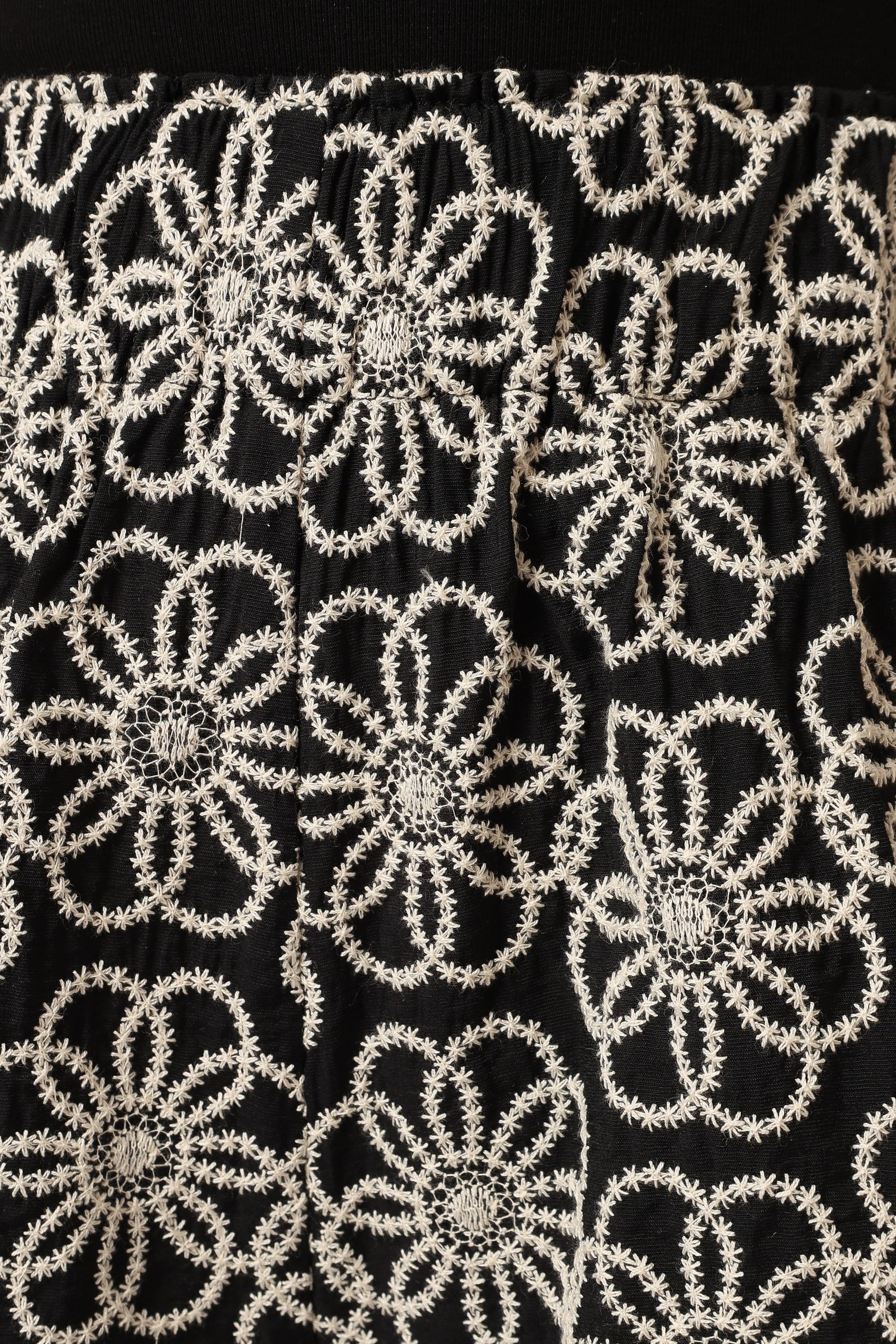 Petal and Pup USA BOTTOMS Jacey Embroidered Shorts - Black White