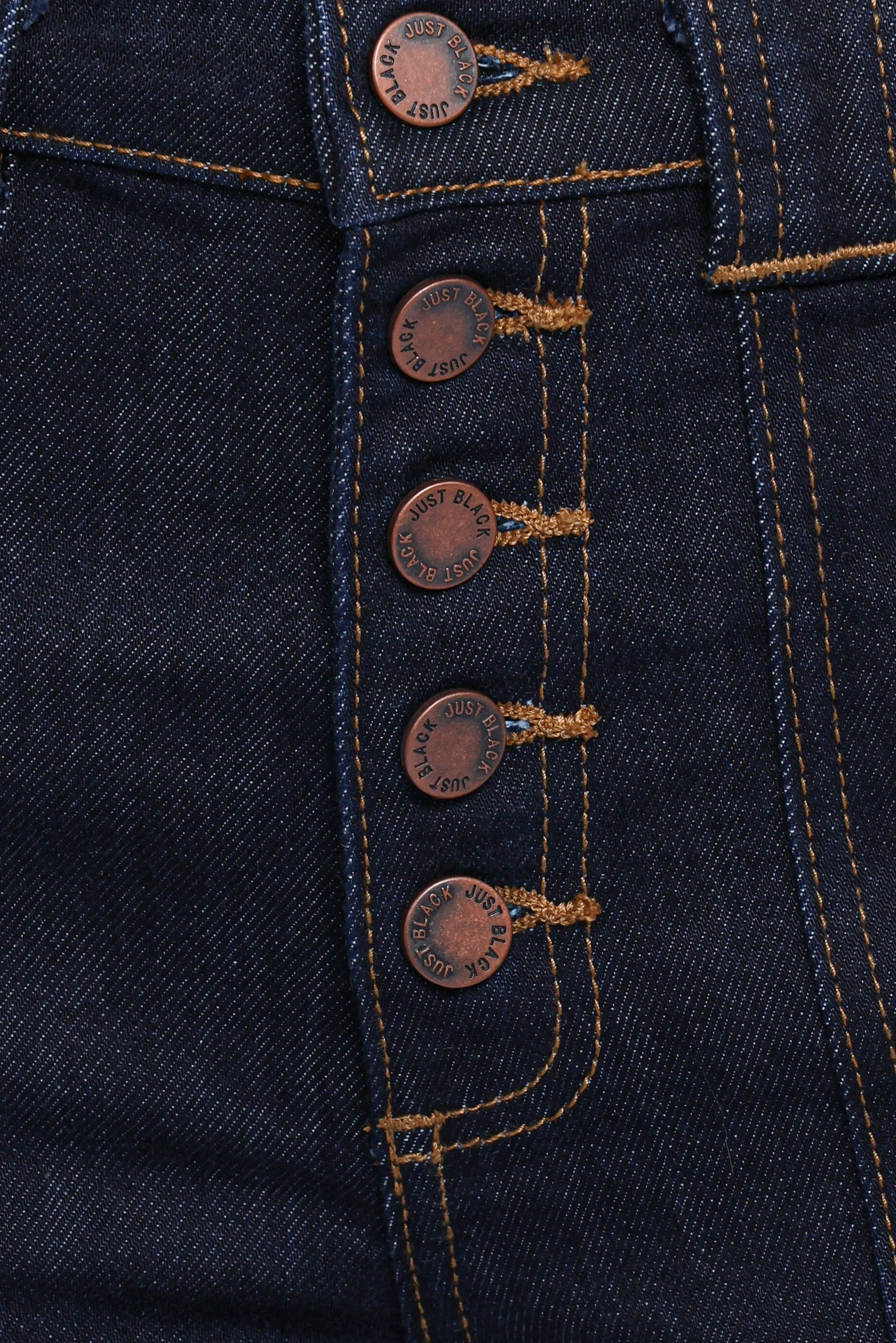 Petal and Pup USA BOTTOMS Jacinta Button Down Slim Wide Jean - Dark Wash