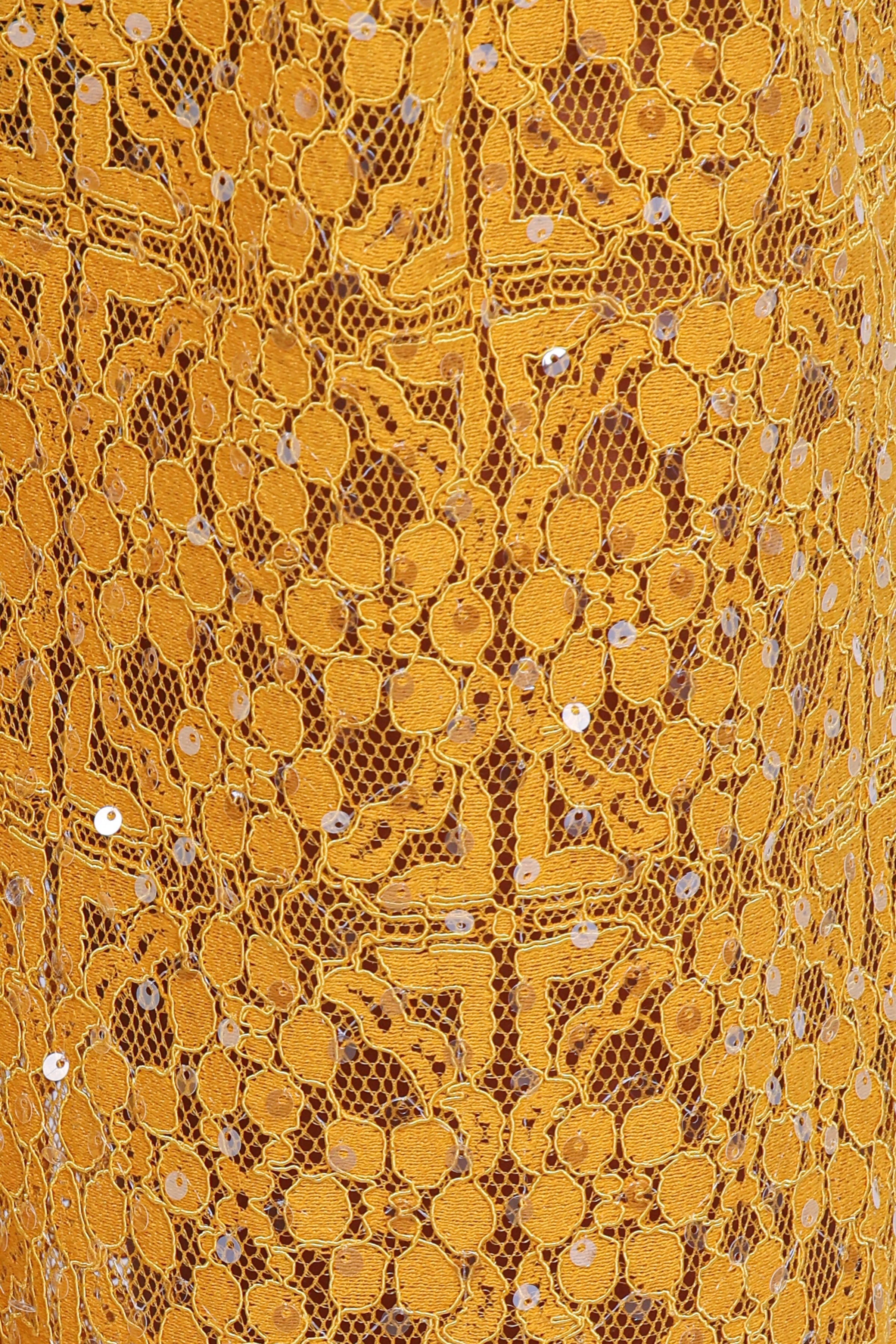 Petal and Pup USA BOTTOMS Jacinta Sequin Lace Pant - Mango