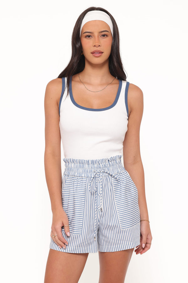 Petal and Pup USA BOTTOMS Jackson Boxer Short - Blue Stripe